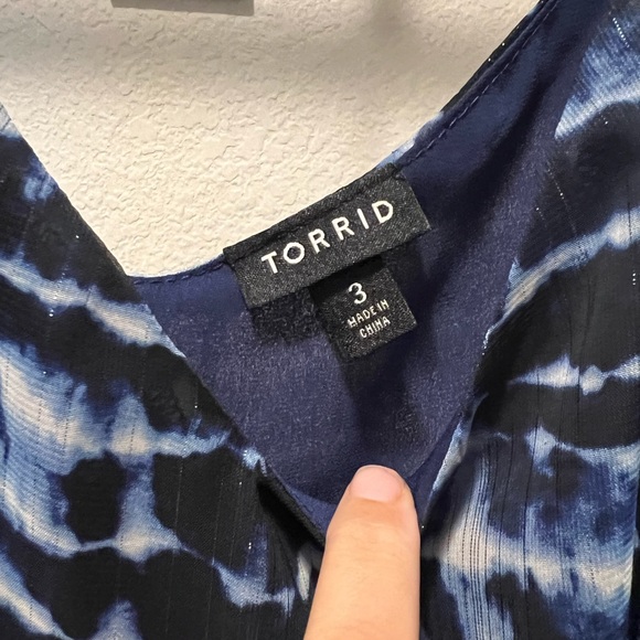 Torrid swing cami shimming blue tie dye size 3 - Picture 3 of 3